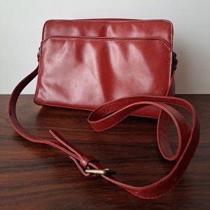 Red Leather Naturalizer shoulder bag